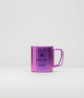 Snow Peak Titanium 450ml Mug, Purple Anodized