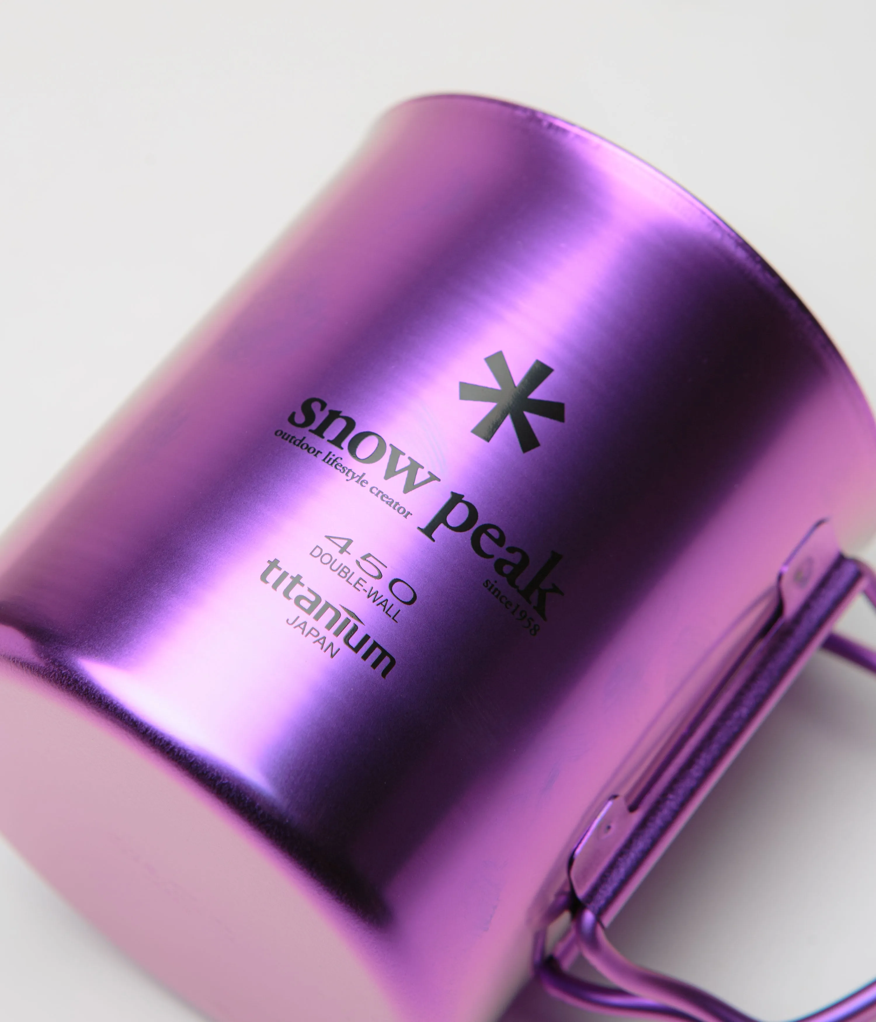 Snow Peak Titanium Double Wall 450ml Mug - Purple - Best Price