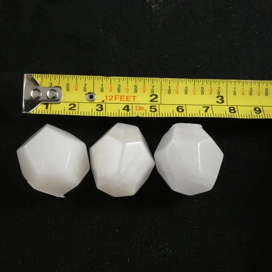 Snow Quartz Crystal Polyhedron