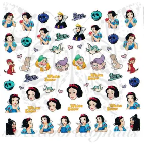 Snow White Nail Decals