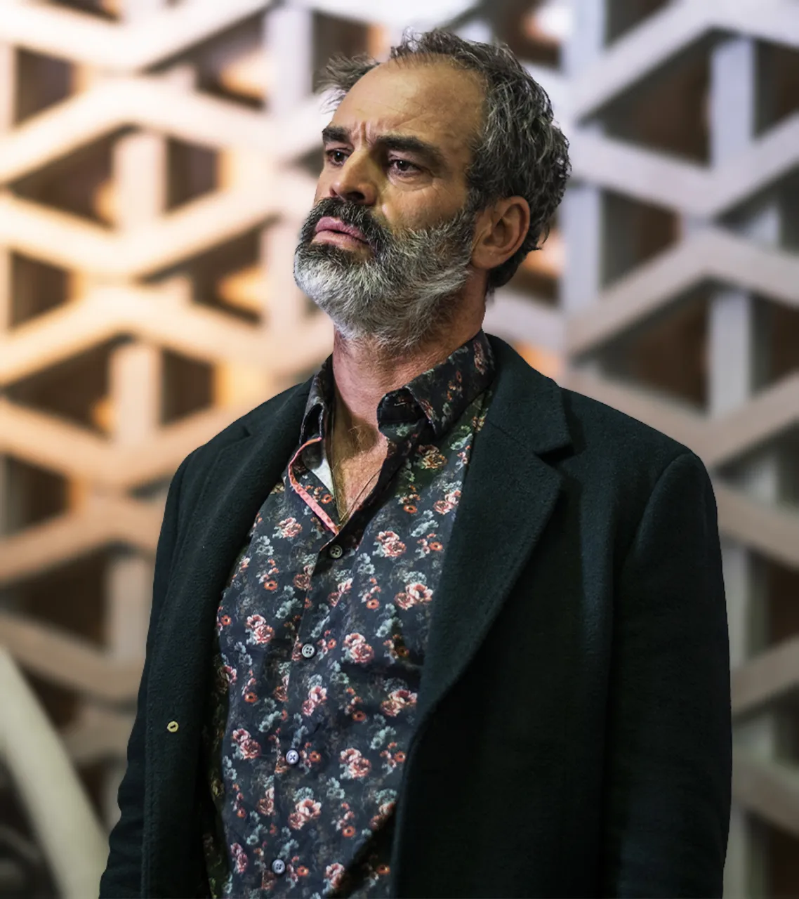 Snowpiercer 2020 Steven Ogg Black Wool Coat