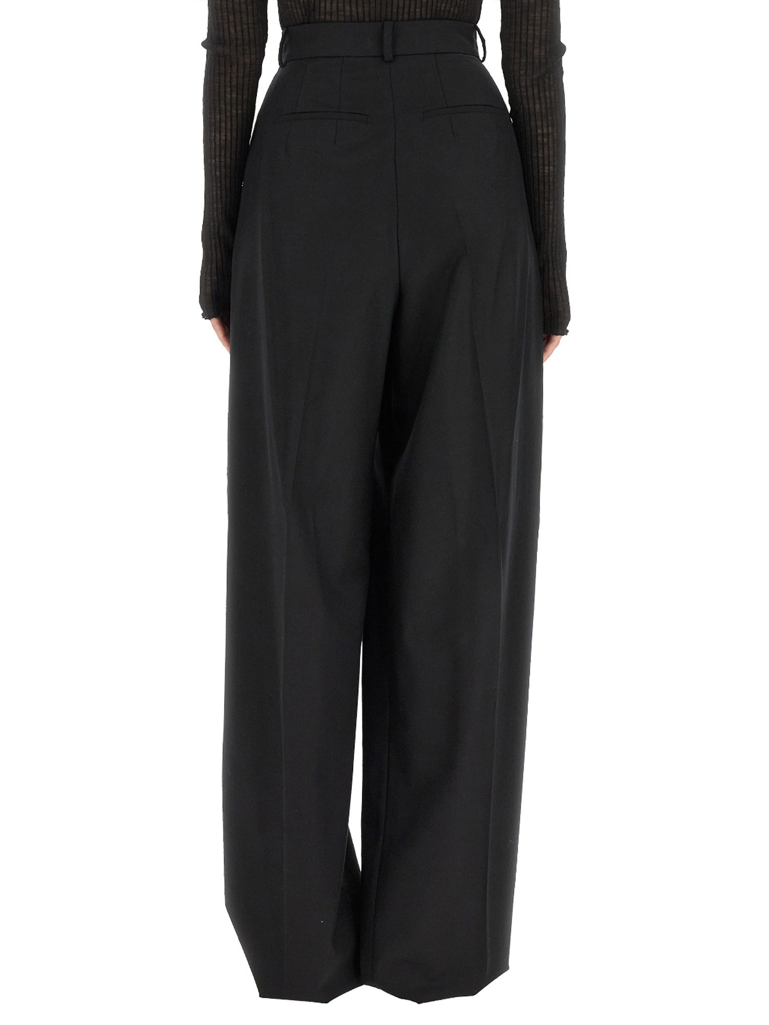 Sportmax Wool Palazzo Pants