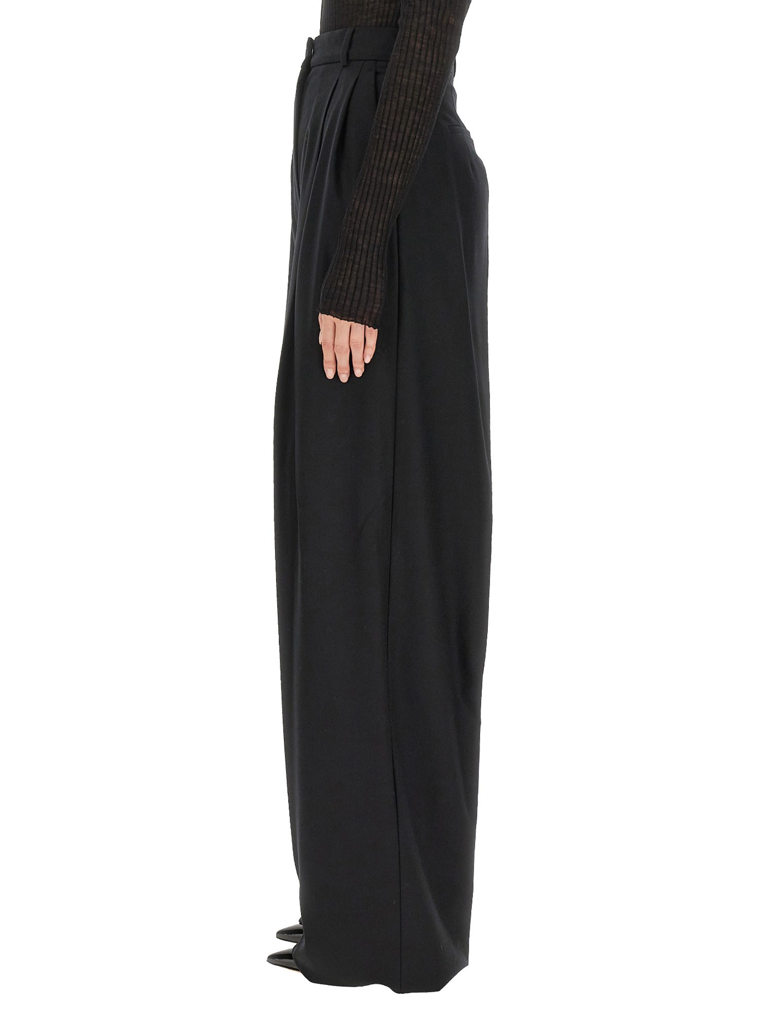 Sportmax Wool Palazzo Pants