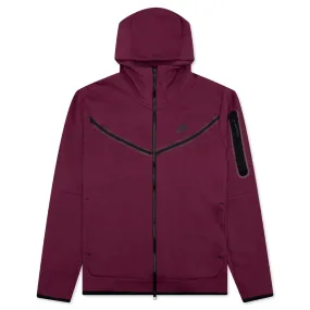 Sportswear Tech Fleece Full Zip Hoodie Rosewood Black