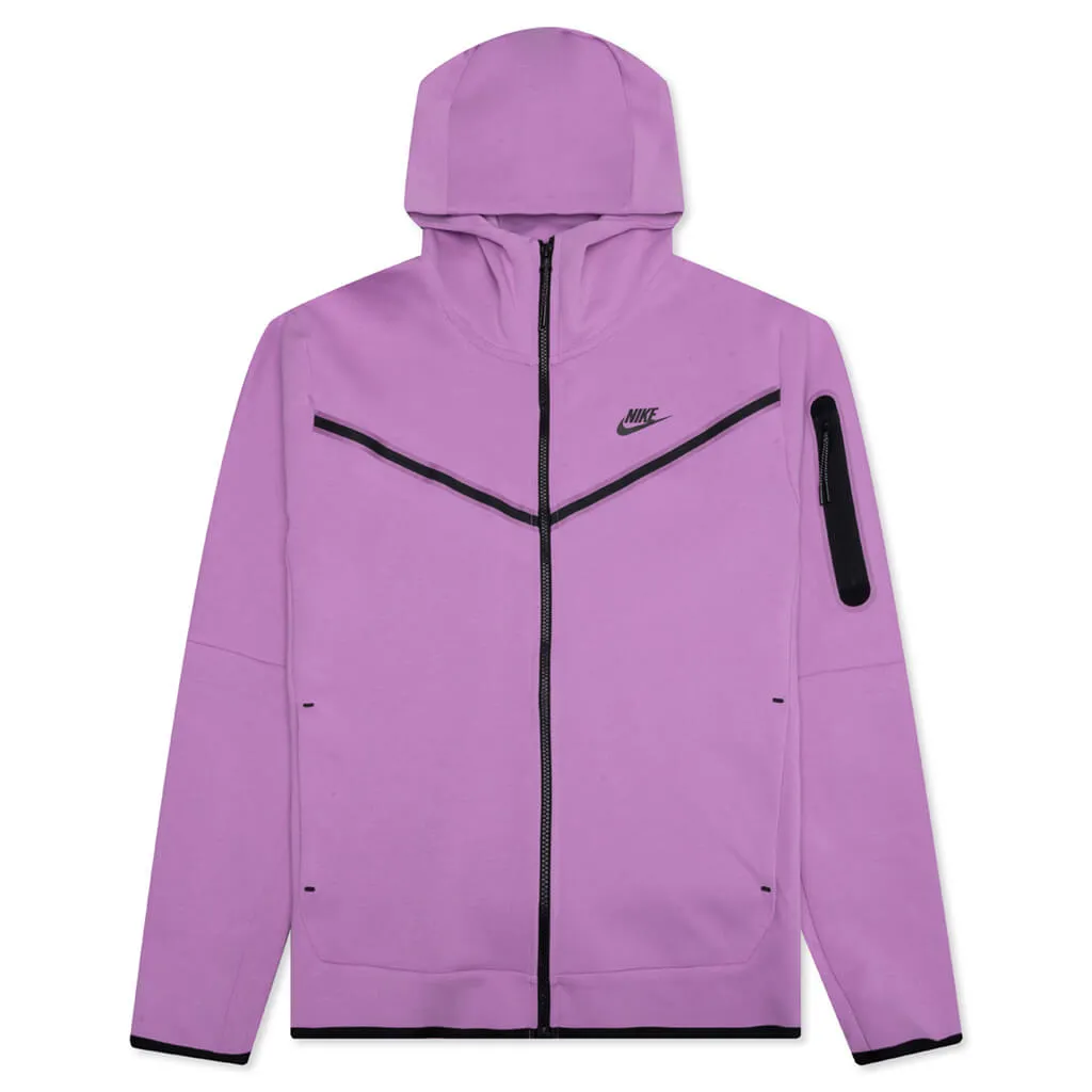 Sportswear Tech Fleece Full Zip Hoodie - Violet Shock/Black