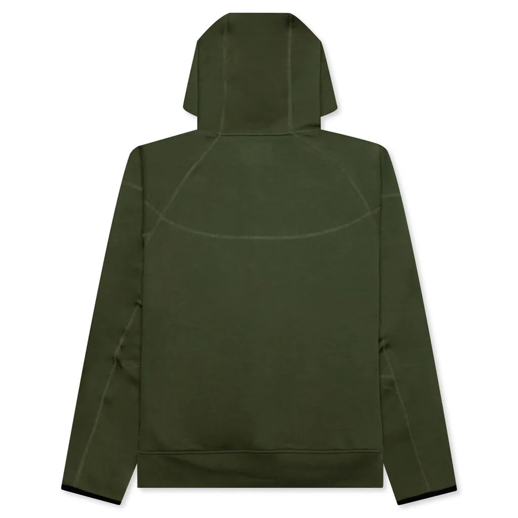 Sportswear Tech Fleece Windrunner Hoodie - Medium Olive/Black - Full Zip