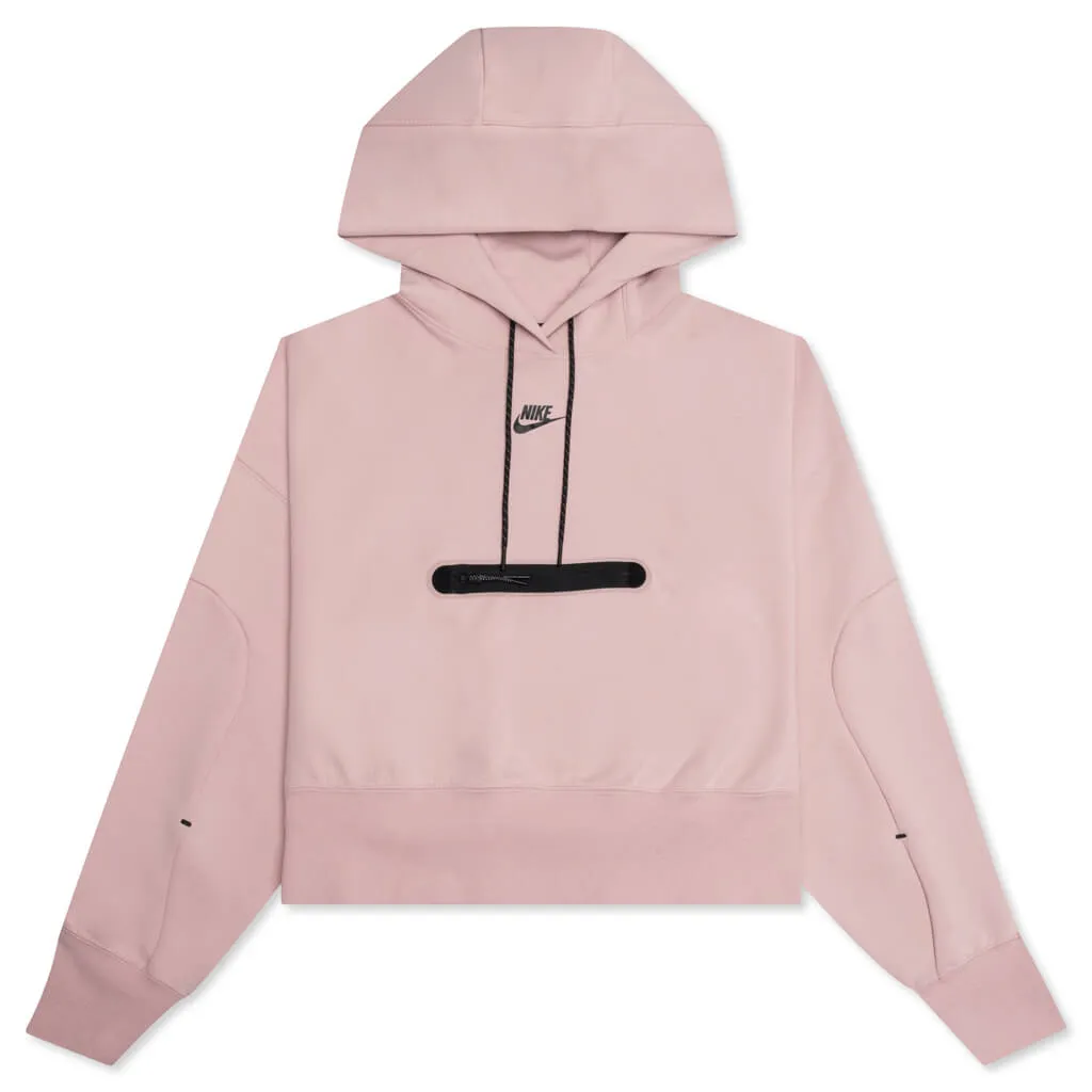 Sportswear Women's Oversized Crop Hoodie - Pink/Black