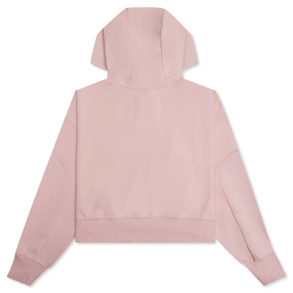 Sportswear Women's Oversized Crop Hoodie - Pink/Black