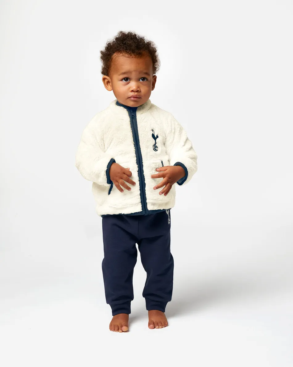 Spurs Baby Cream Sherpa Jacket