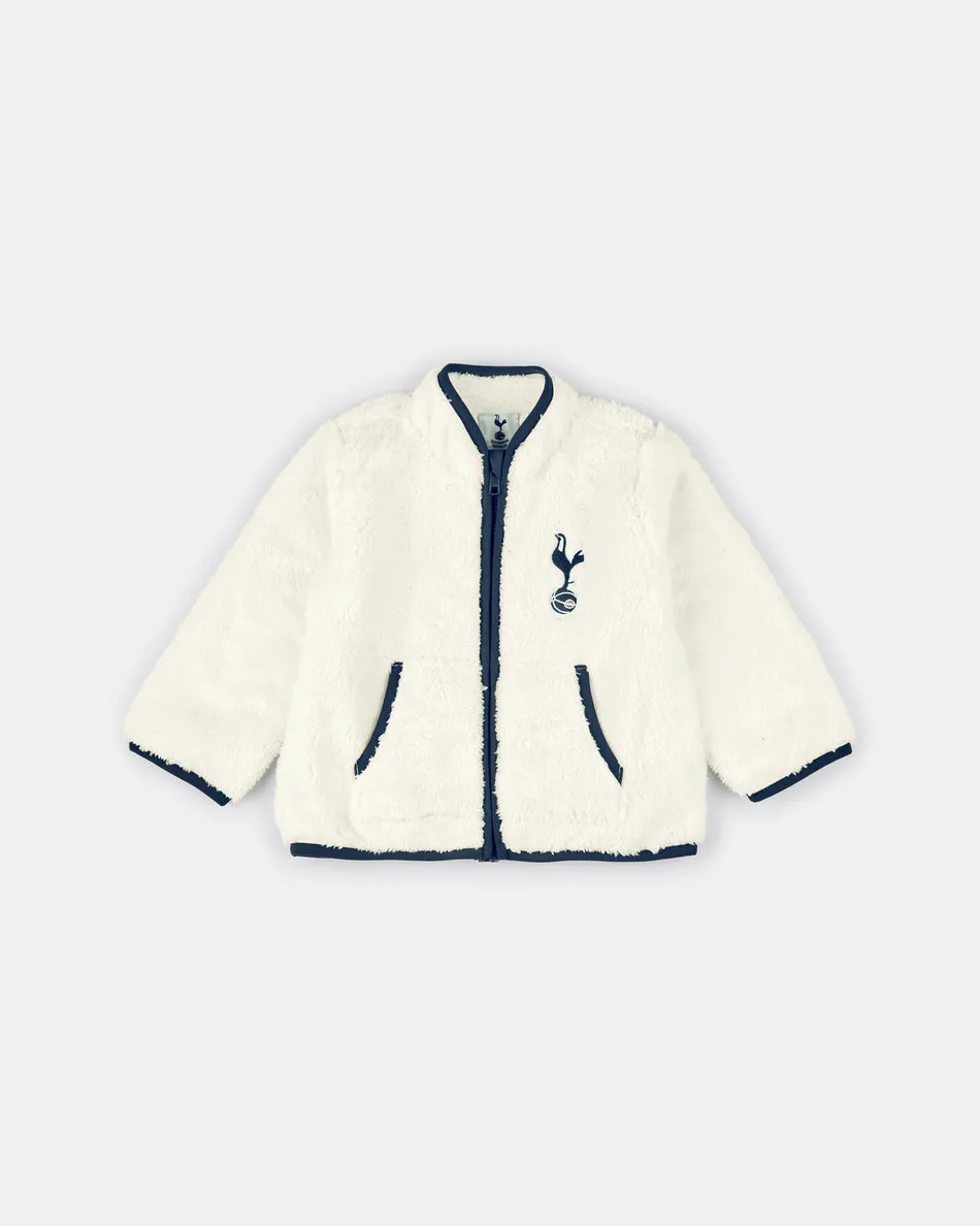 Spurs Baby Cream Sherpa Jacket