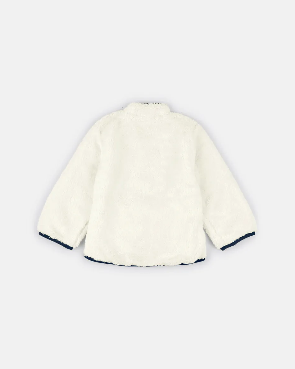 Spurs Baby Cream Sherpa Jacket