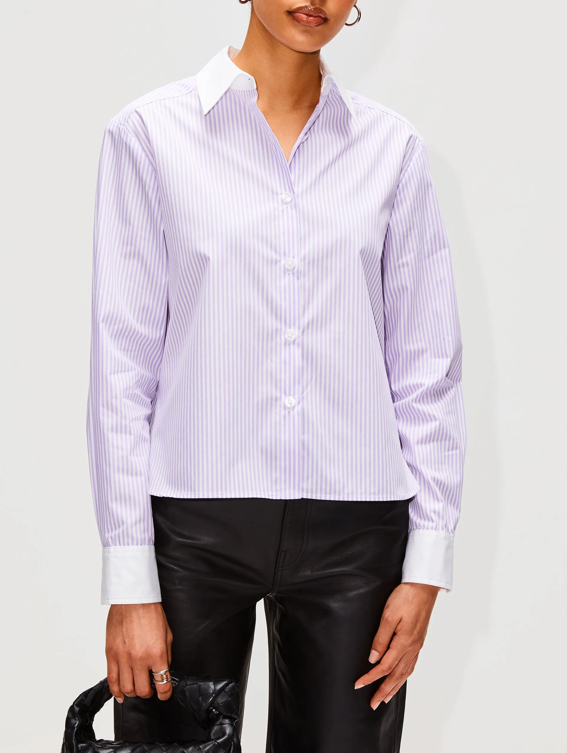 Stevie striped button down shirt