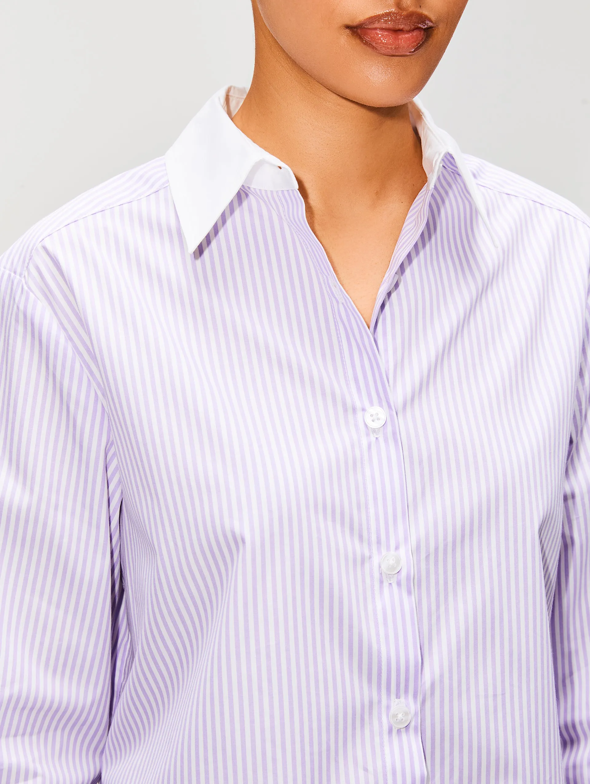 Stevie striped button down shirt