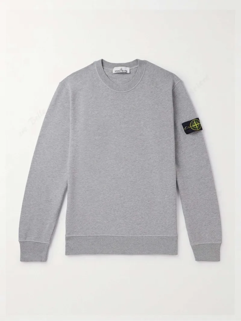 STONE ISLAND  |Crew Neck Unisex Street Style Long Sleeves Cotton Oversized