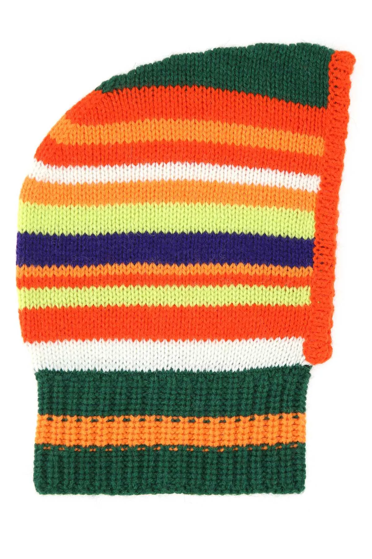 Striped Knit Hat with Dsquared2 Logo Detail