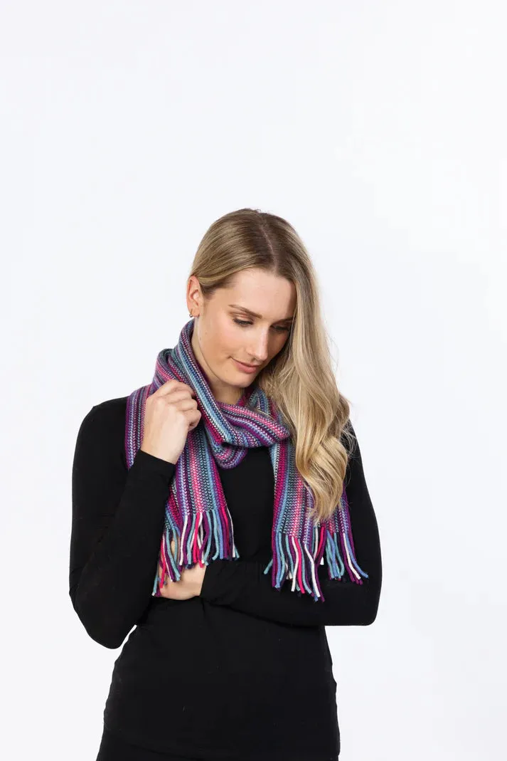 Striped Scarf - Multi Colored Design