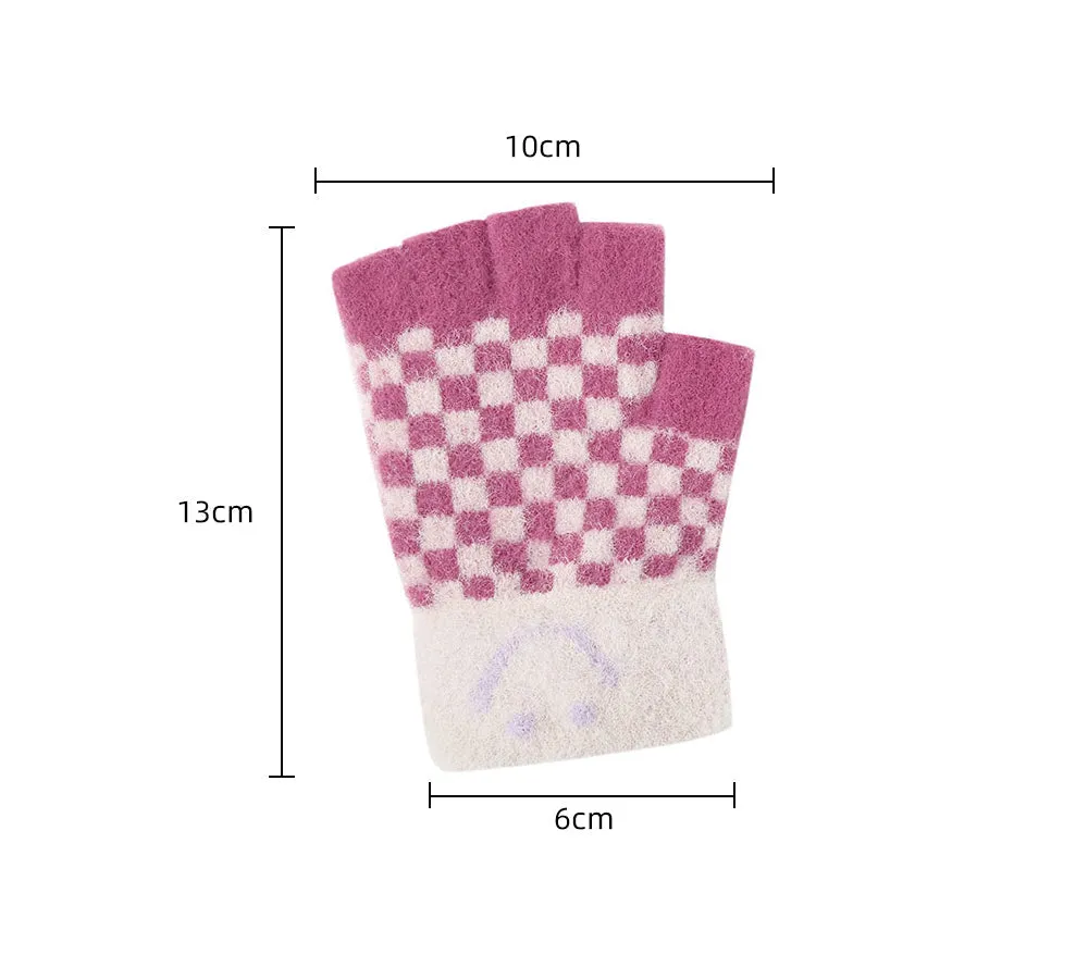 TARRAMARRA Children's Plush Knit Fingerless Gloves