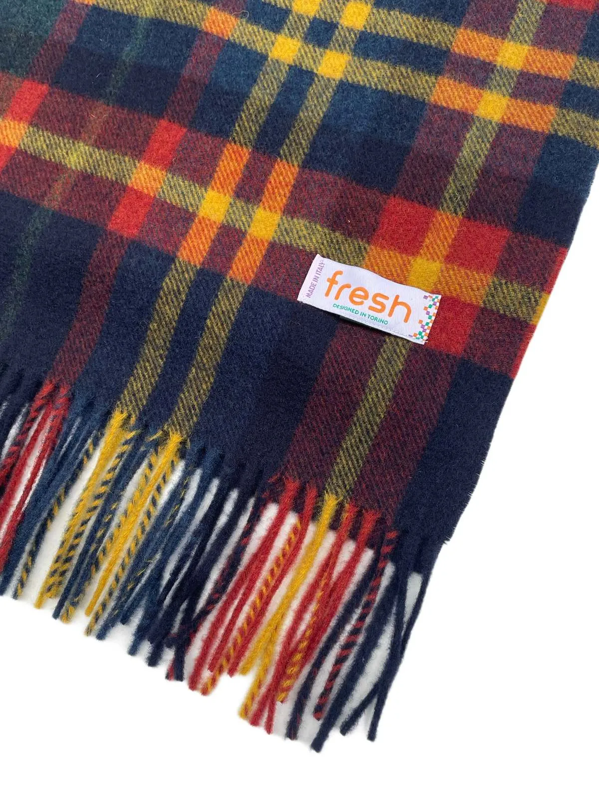 Tartan Wool Scarf - Multi