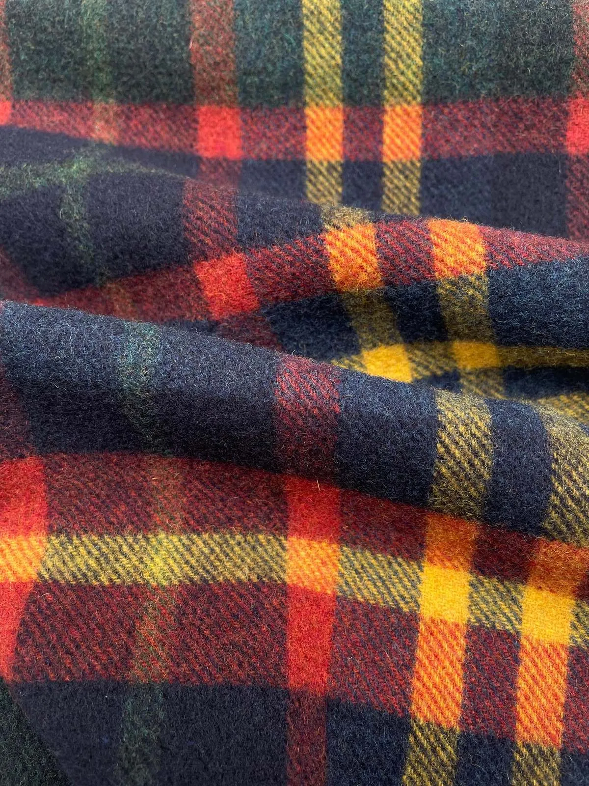 Tartan Wool Scarf - Multi