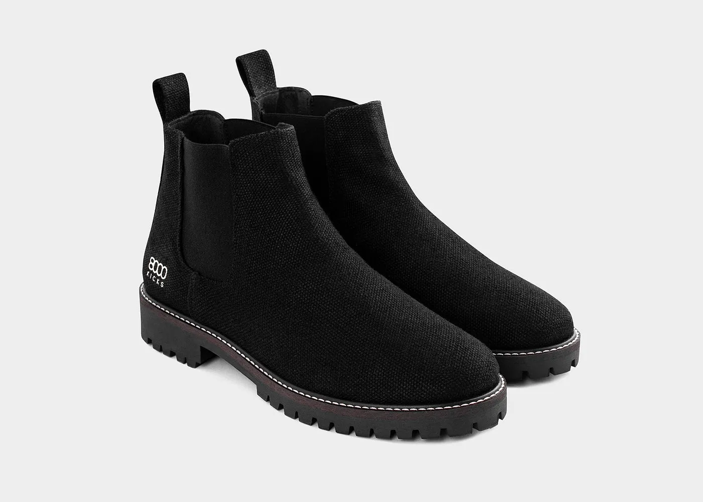 The Black Women's Crossover Hemp Chelsea Shoes