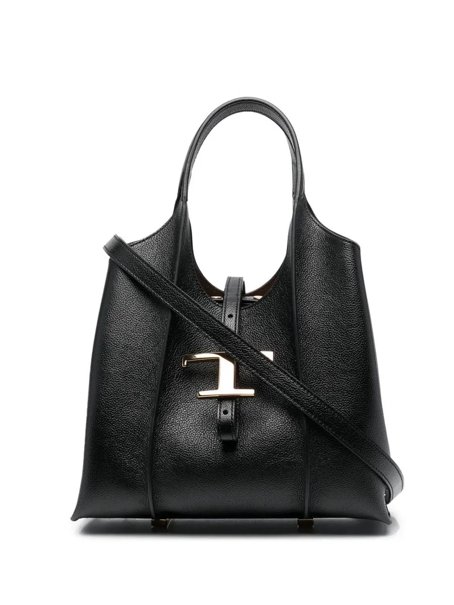 Tod's    Tod's T Timeless Mini Leather Tote Bag