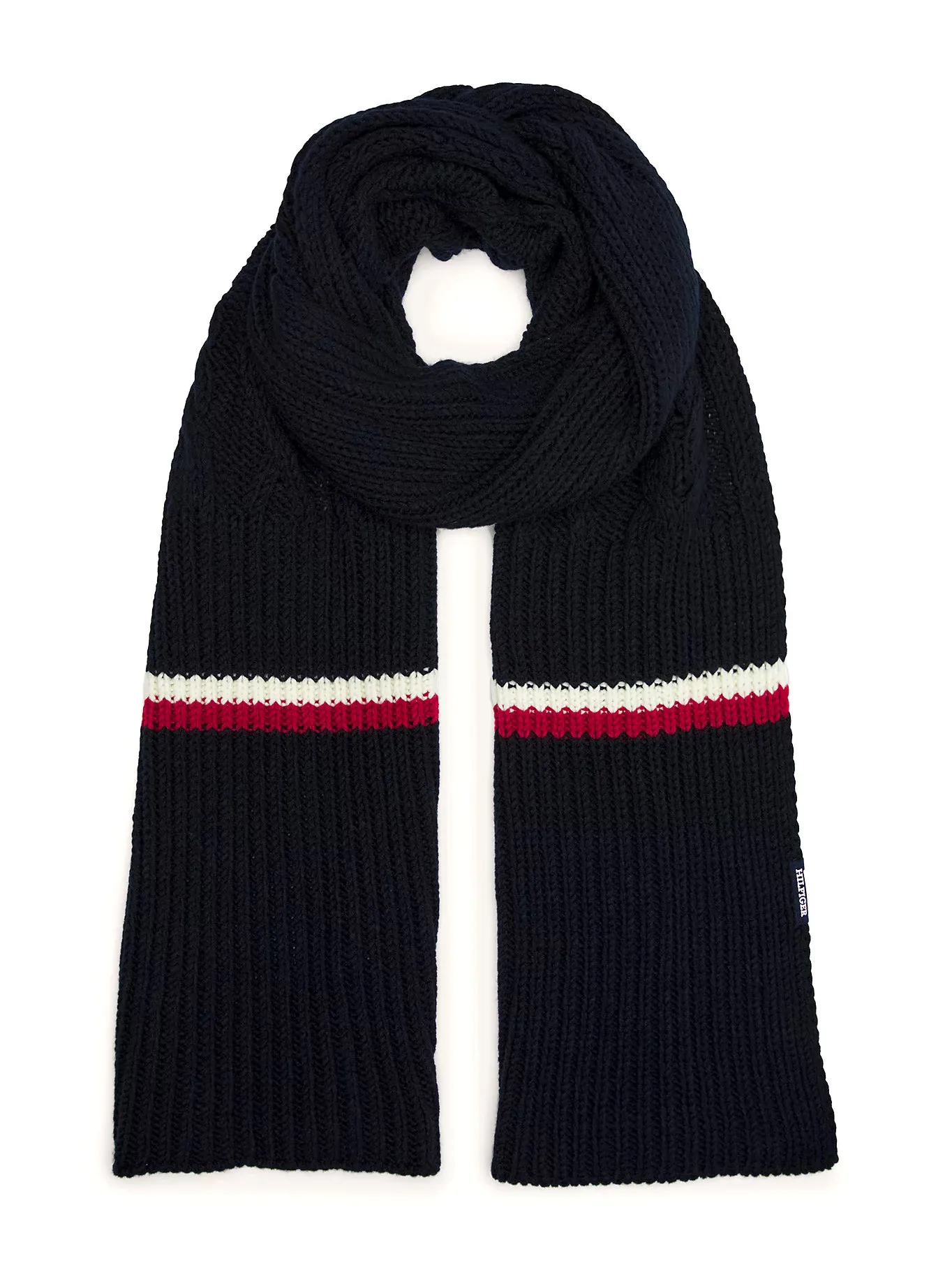 Tommy Hilfiger Men's Monotype Chunky Knit Scarf