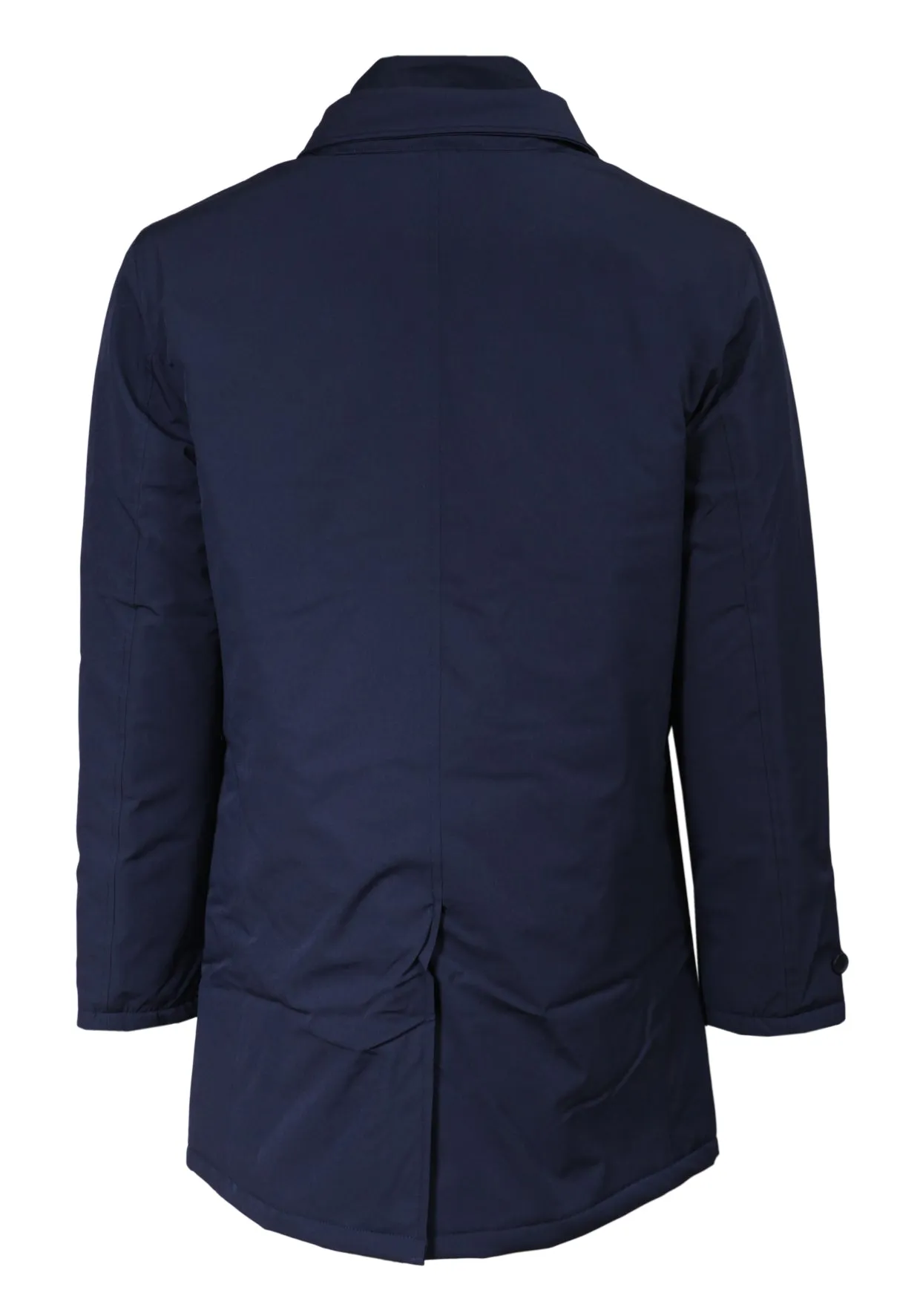 Trench Coat Shirt with Removable Inner Vest - Blue