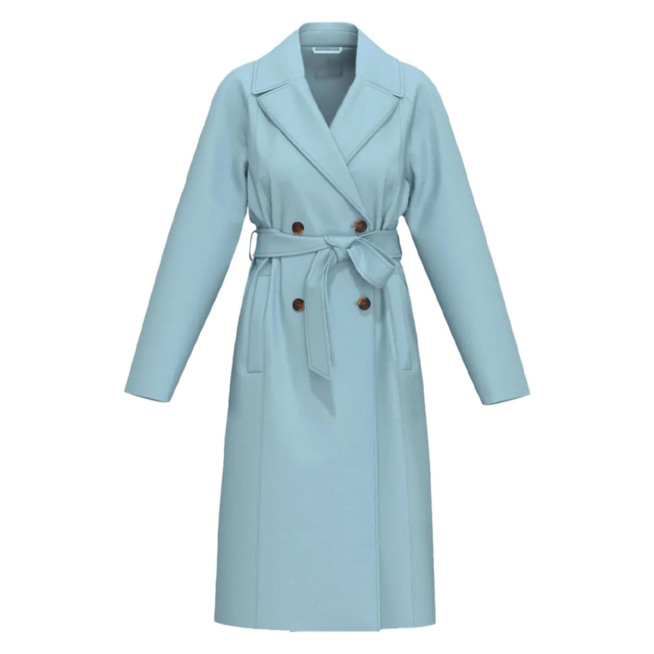 Trench coat - Sky blue color for women in Wales