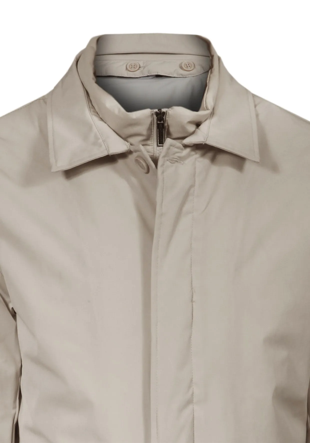 Trench Collo Camicia Pettorina Beige