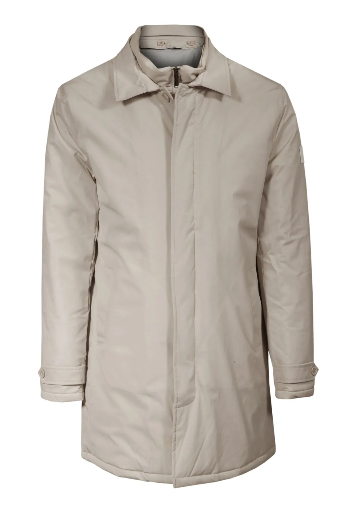 Trench Collo Camicia Pettorina Beige