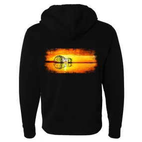 Tribut - Yellow Acoustic Sunset Zip-Up Hoodie (Unisex)