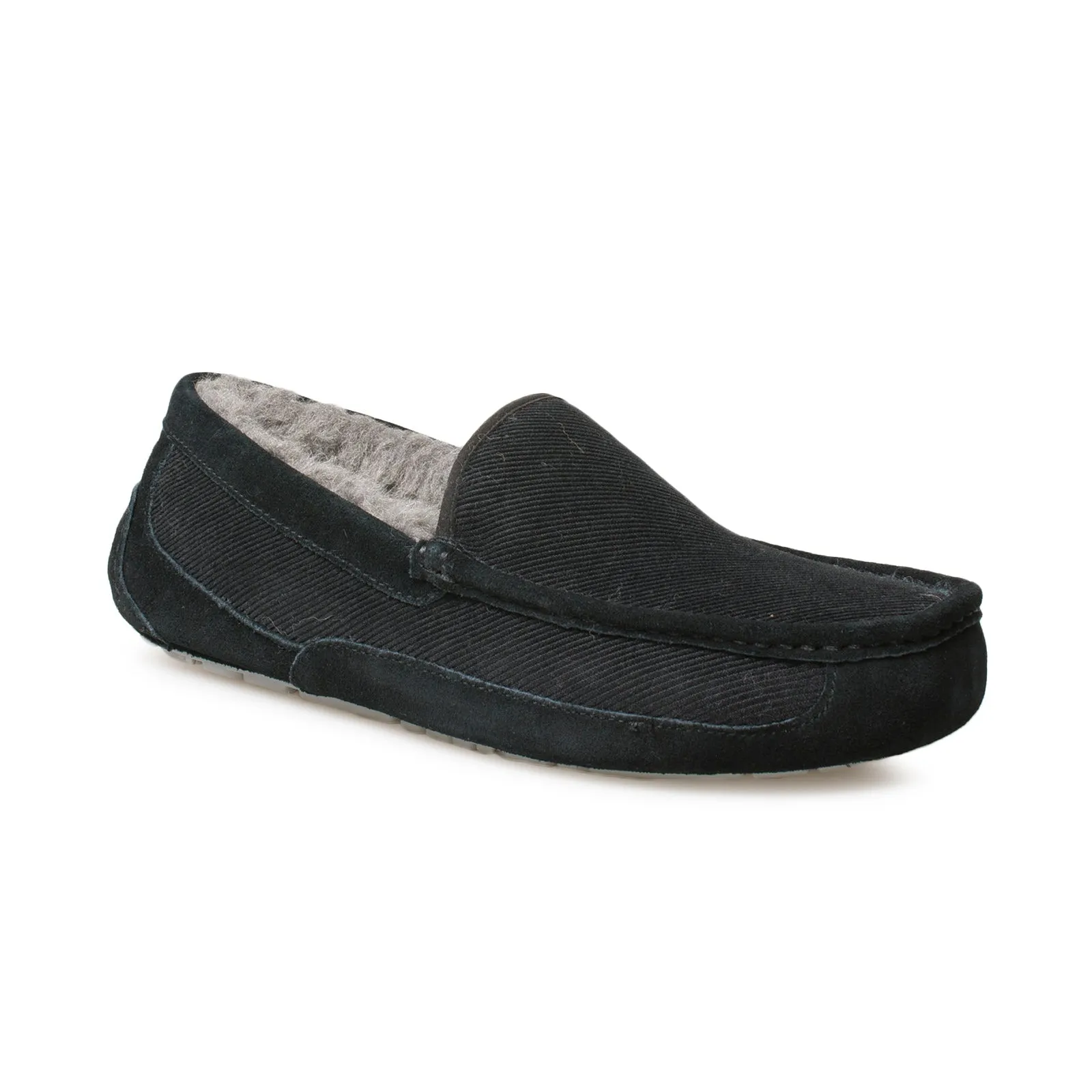 UGG Ascot Corduroy - Men's Black Shoes