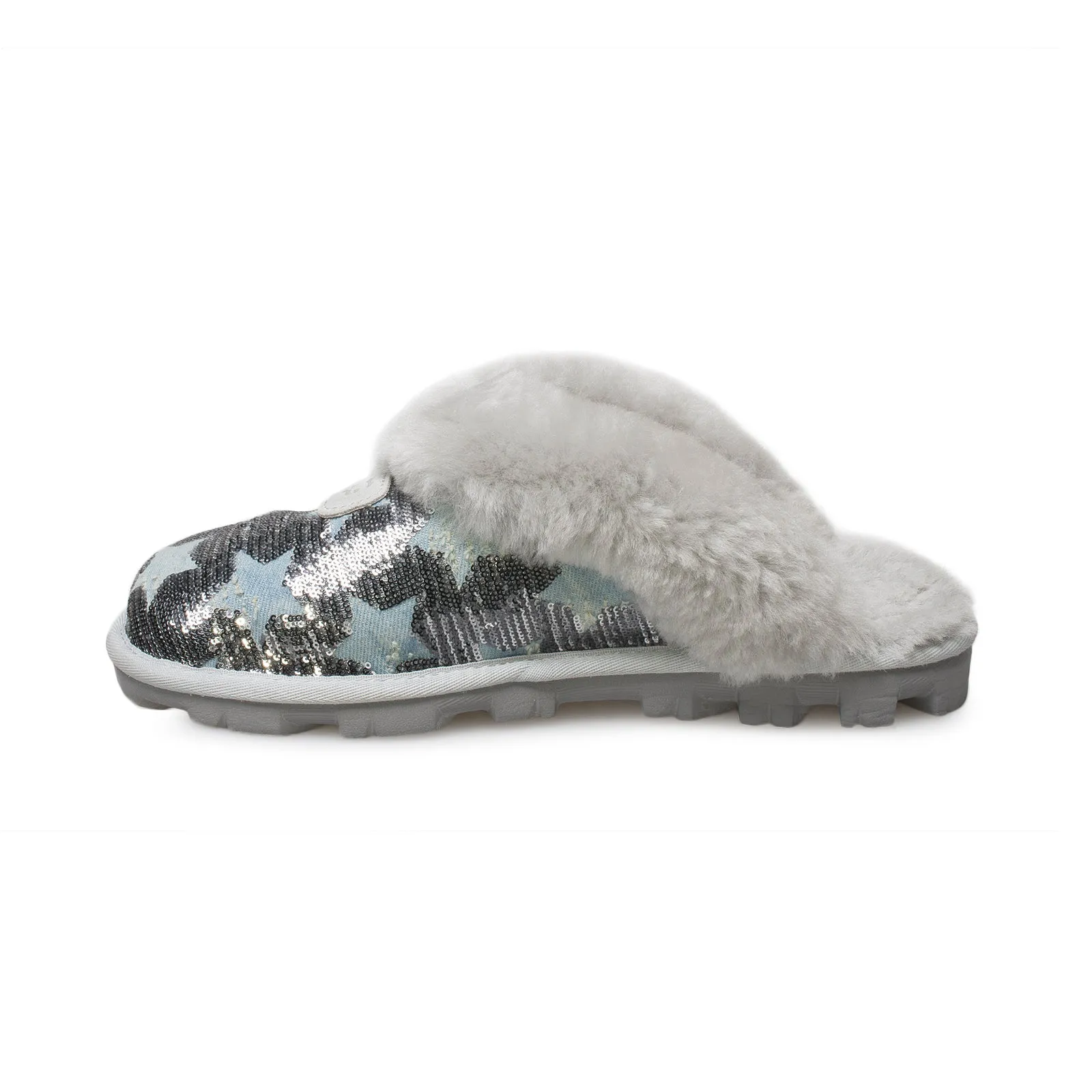 UGG Coquette Slippers - Women's, Grey Violet with Sequin Stars