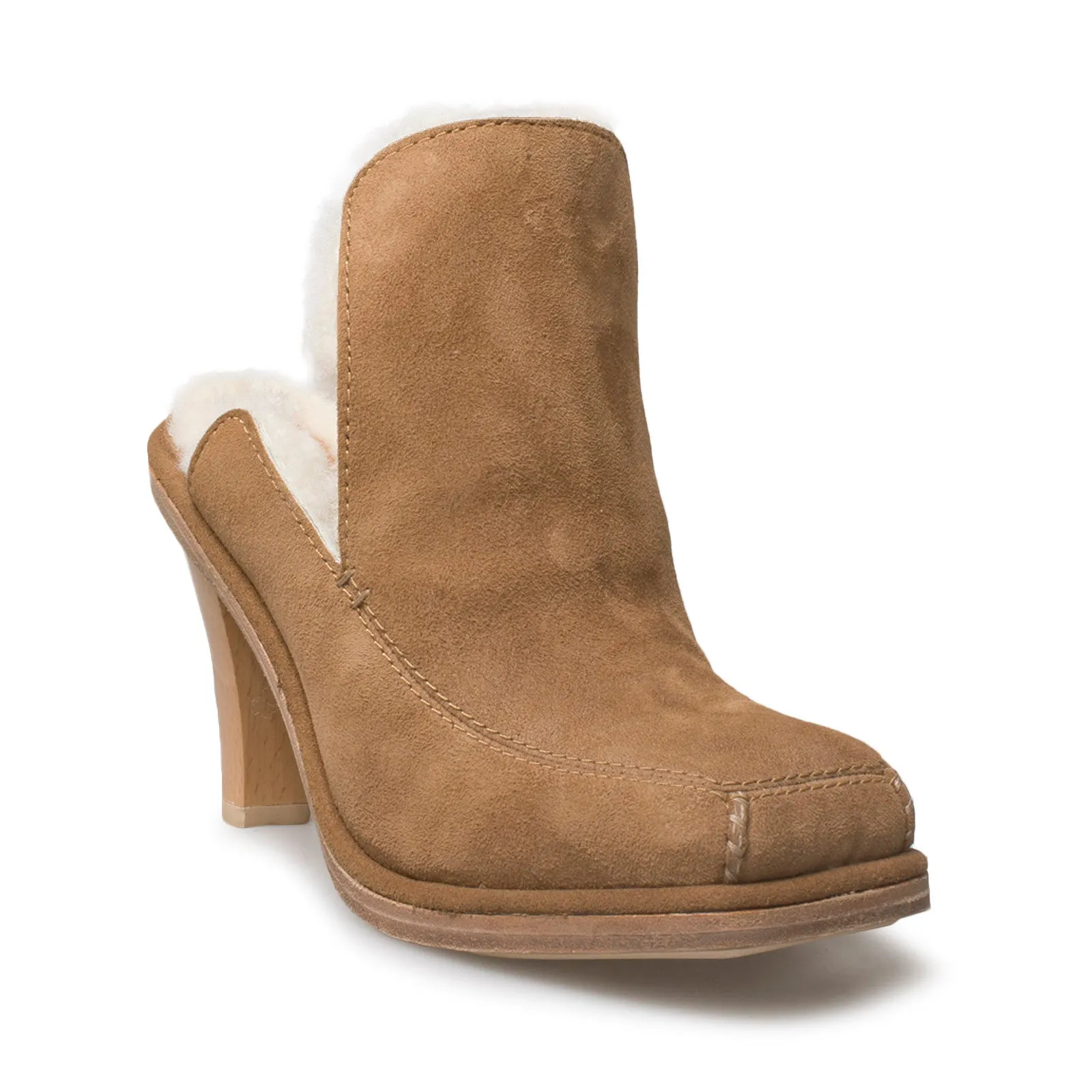 UGG Court Mule Chestnut Natural Heels for Women