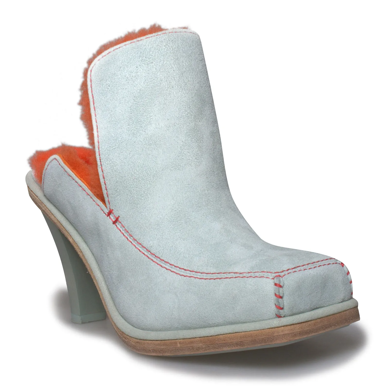 UGG Court Mule Eckhaus Latta Sky Grey Mandarin Orange Heels Women's