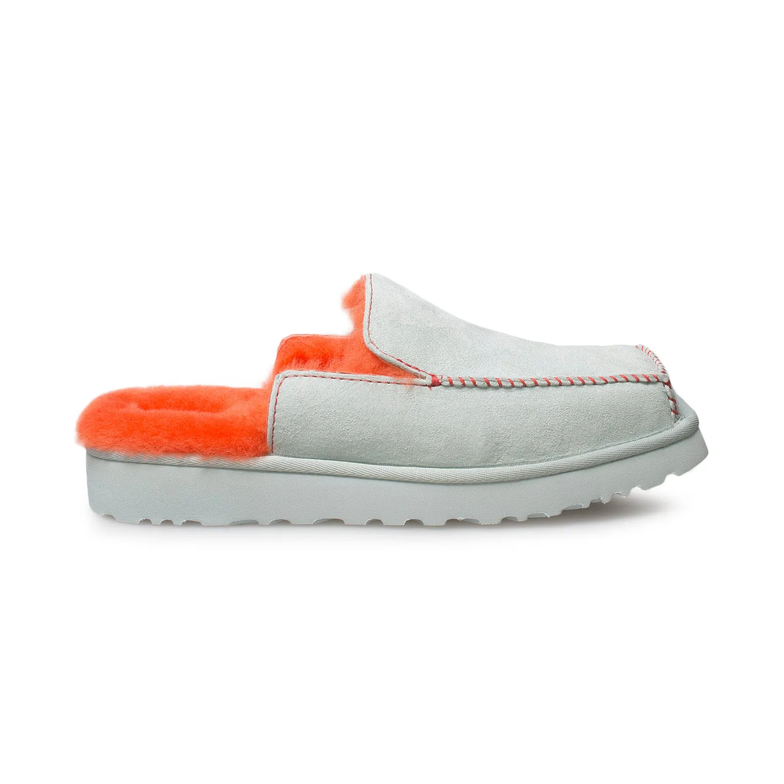 UGG Eckhaus Latta Women's Block Slide Shoes - Sky Grey Mandarin Orange