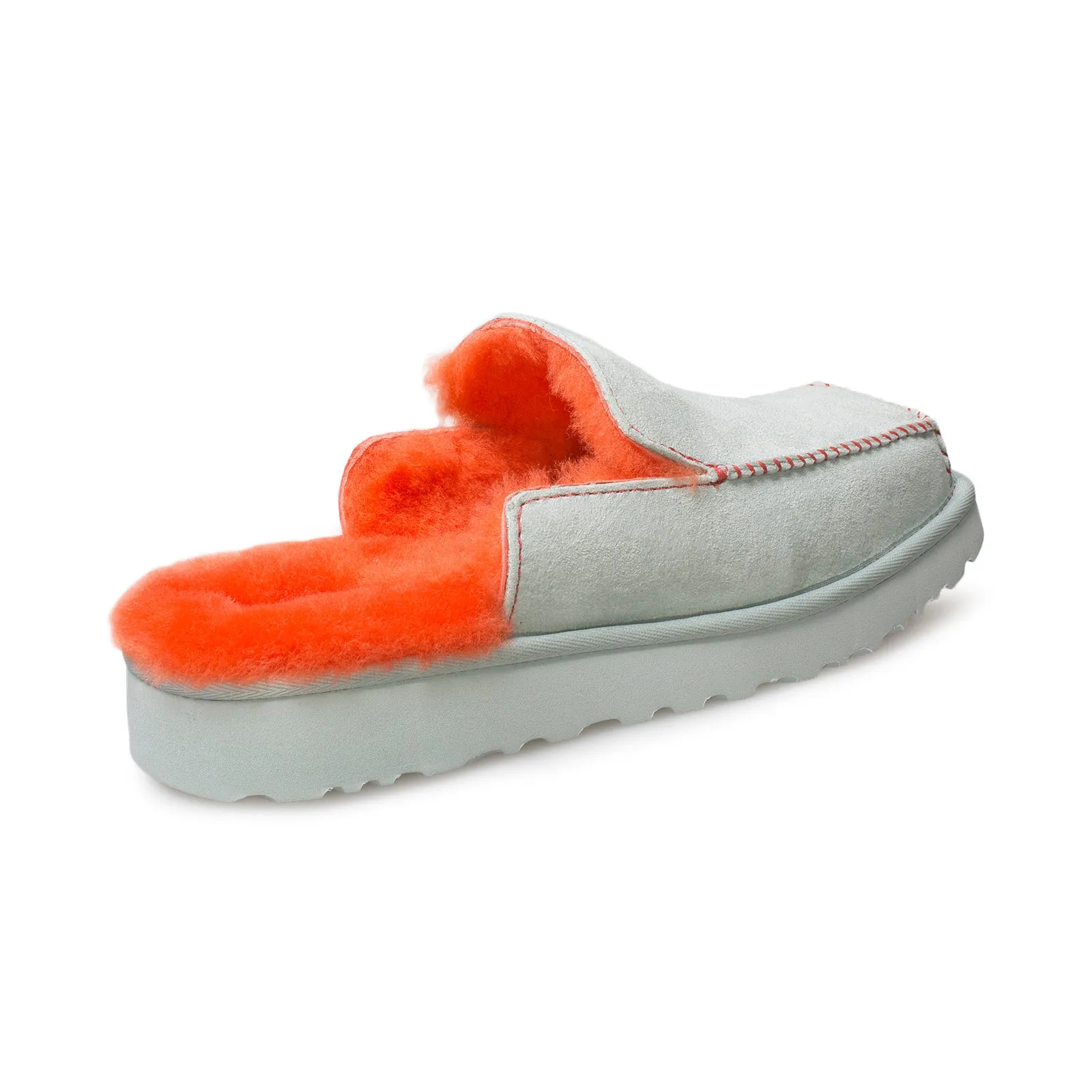 UGG Eckhaus Latta Women's Block Slide Shoes - Sky Grey Mandarin Orange