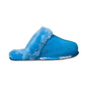 UGG Floral Blue Aster Slippers for Women