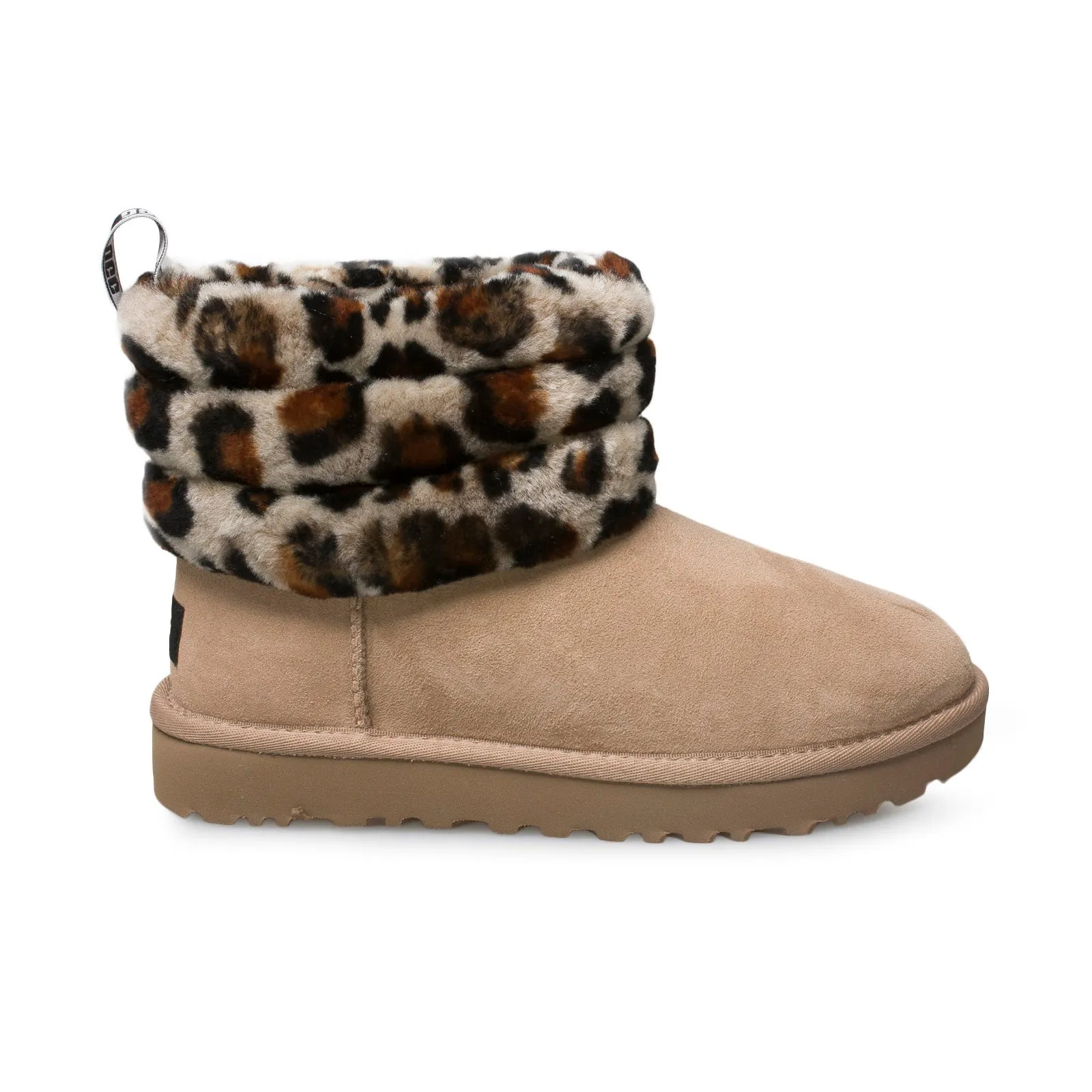 UGG Fluff Mini Leopard Boots for Women