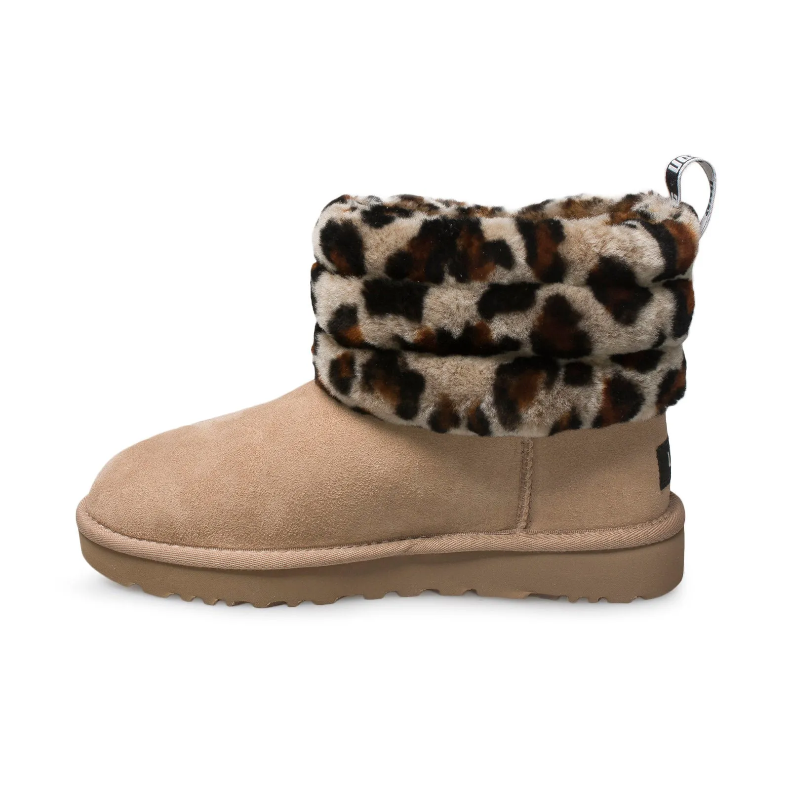 UGG Fluff Mini Leopard Boots for Women