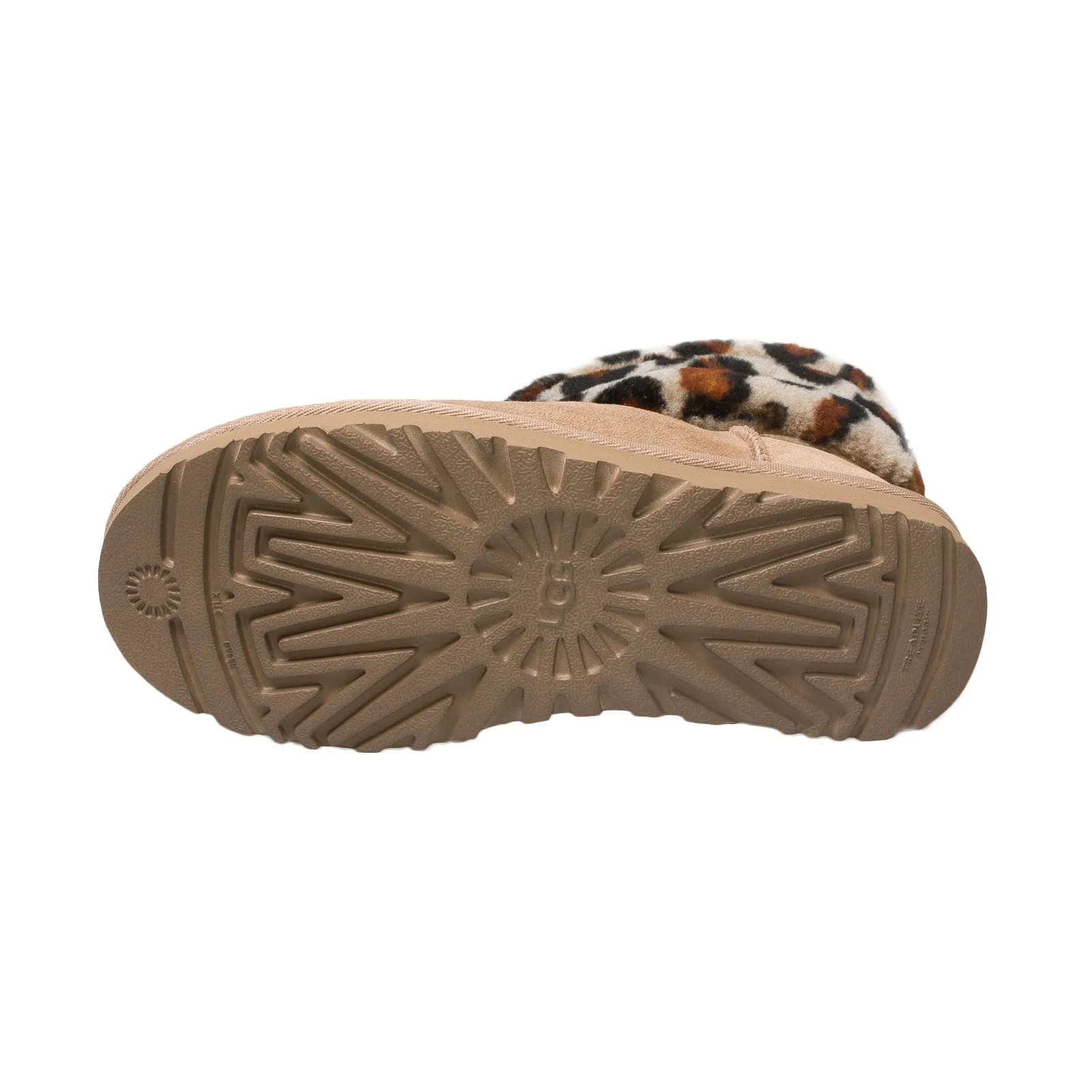 UGG Fluff Mini Leopard Boots for Women