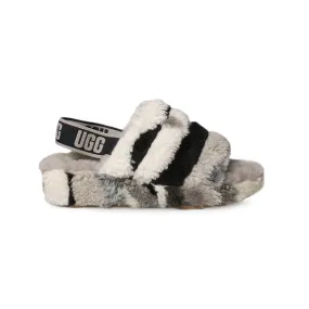 UGG Fluff Yeah Slide Women's Slippers - California Collage Black Grey