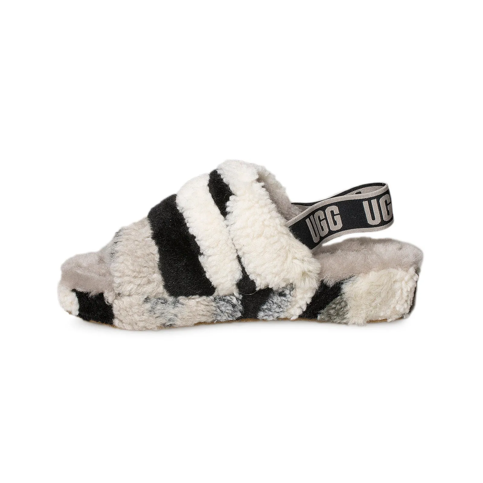 UGG Fluff Yeah Slide Women's Slippers - California Collage Black Grey