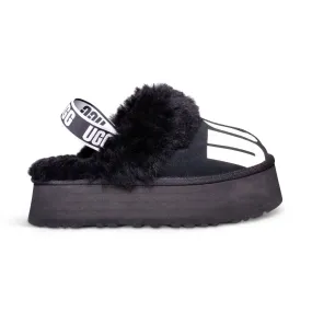 UGG Funkette Chopd Black Women's Slippers