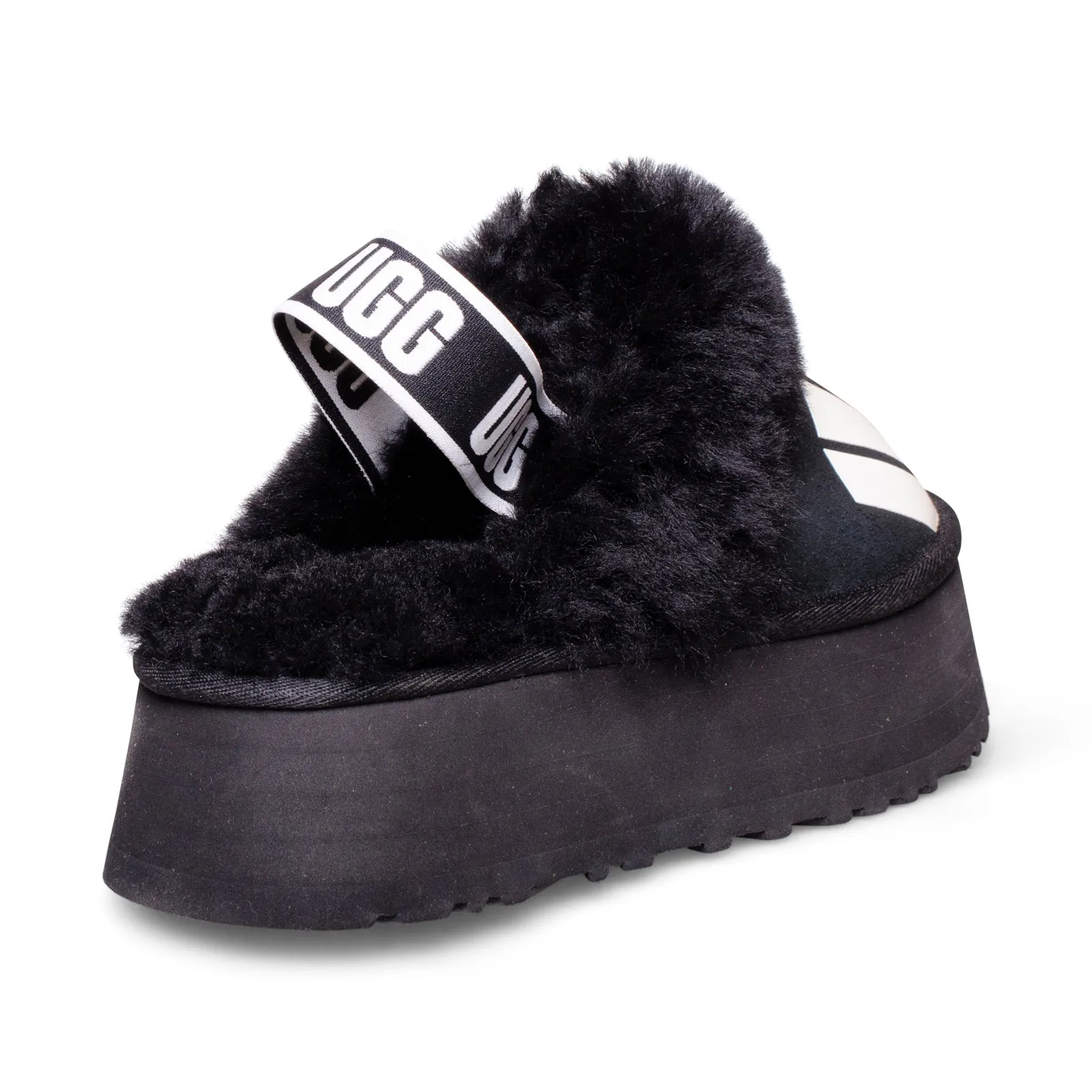 UGG Funkette Chopd Black Women's Slippers