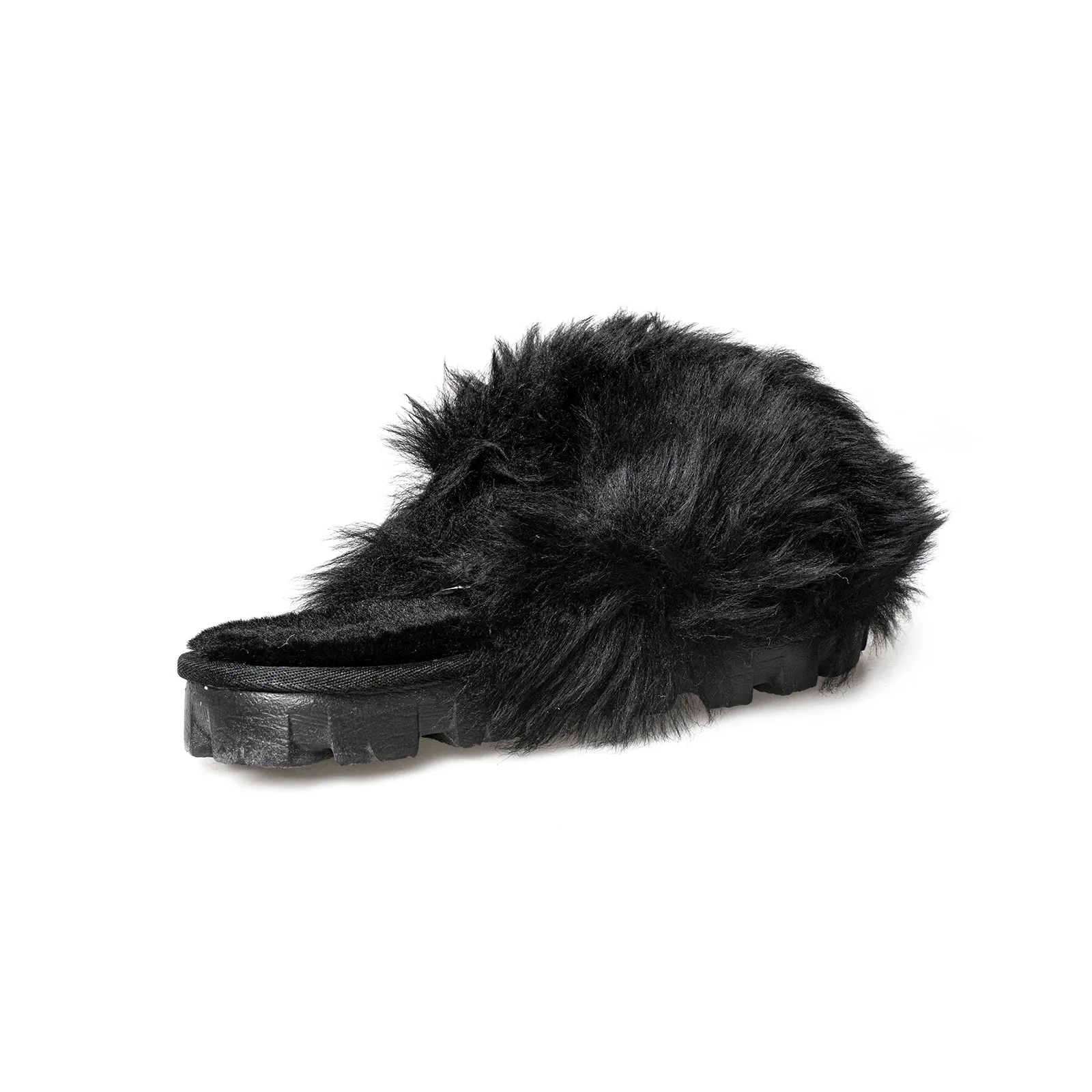 UGG Fuzzalicious Black Slippers - Women's - Buy Online Now