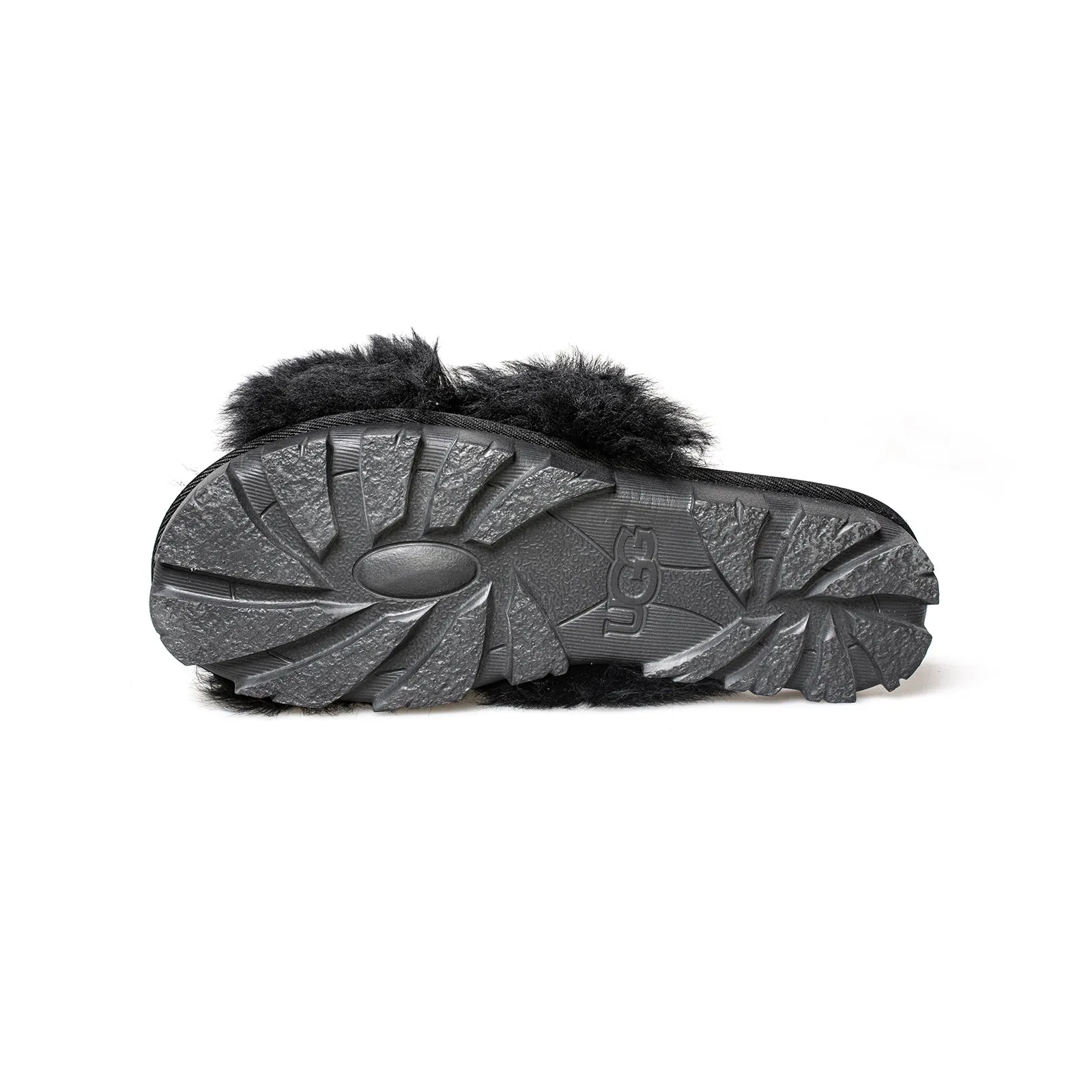 UGG Fuzzalicious Black Slippers - Women's - Buy Online Now