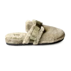 UGG Men's Fluff It Burnt Olive Slippers