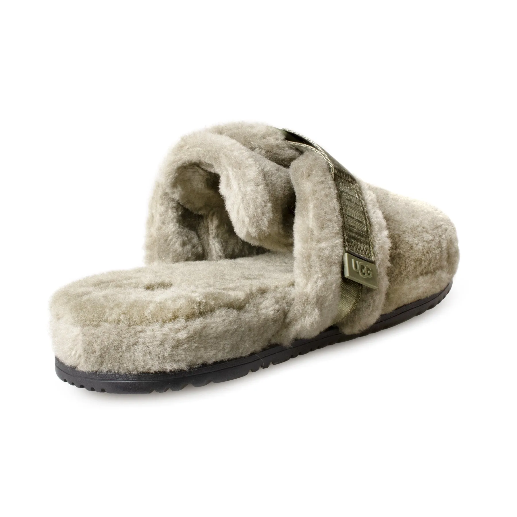 UGG Men's Fluff It Burnt Olive Slippers