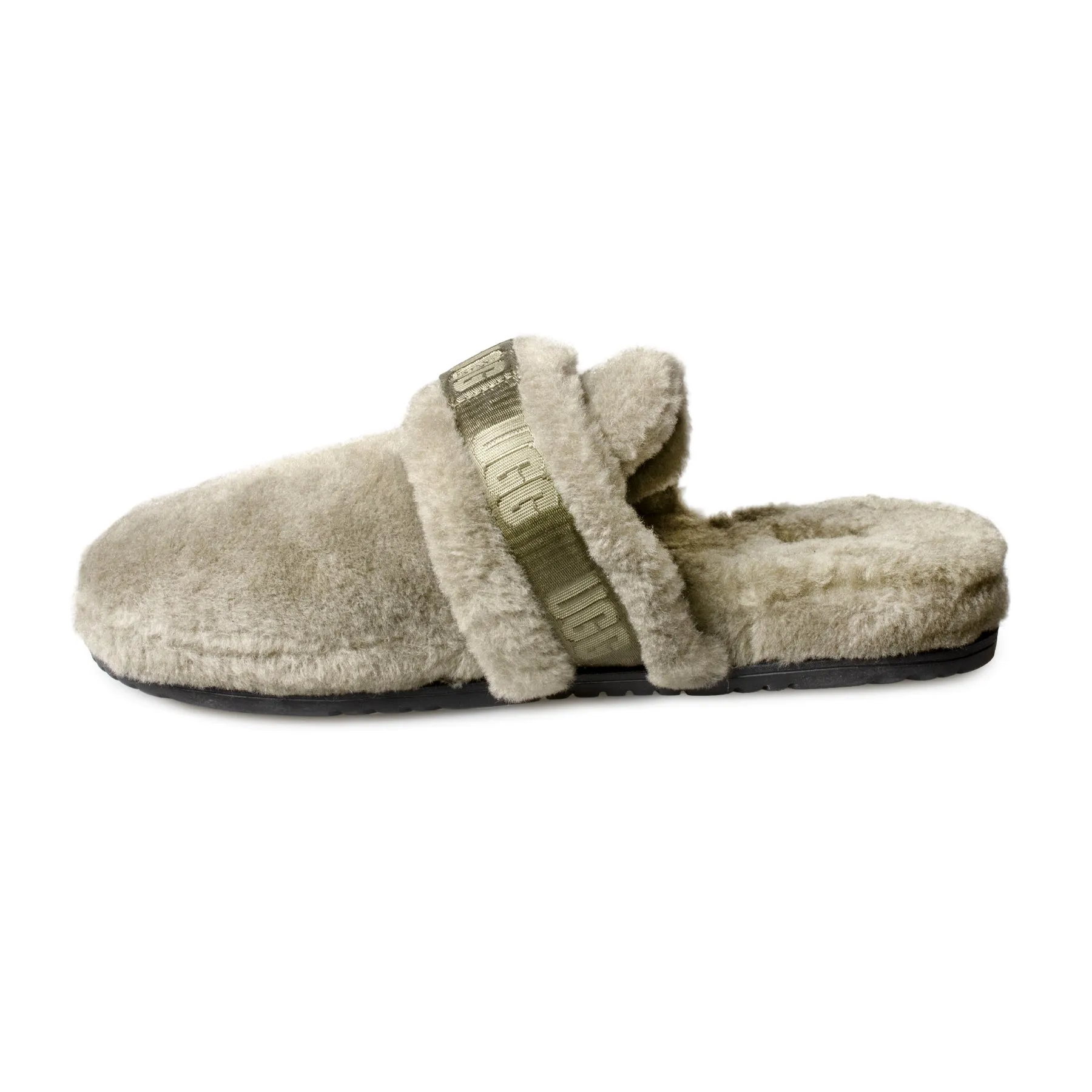 UGG Men's Fluff It Burnt Olive Slippers